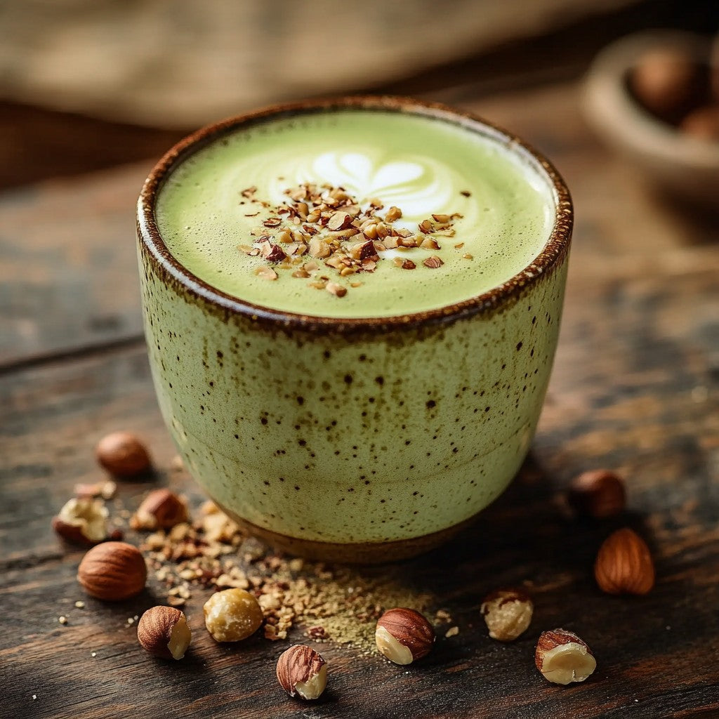 matcha latte au lait de noisette Immagine