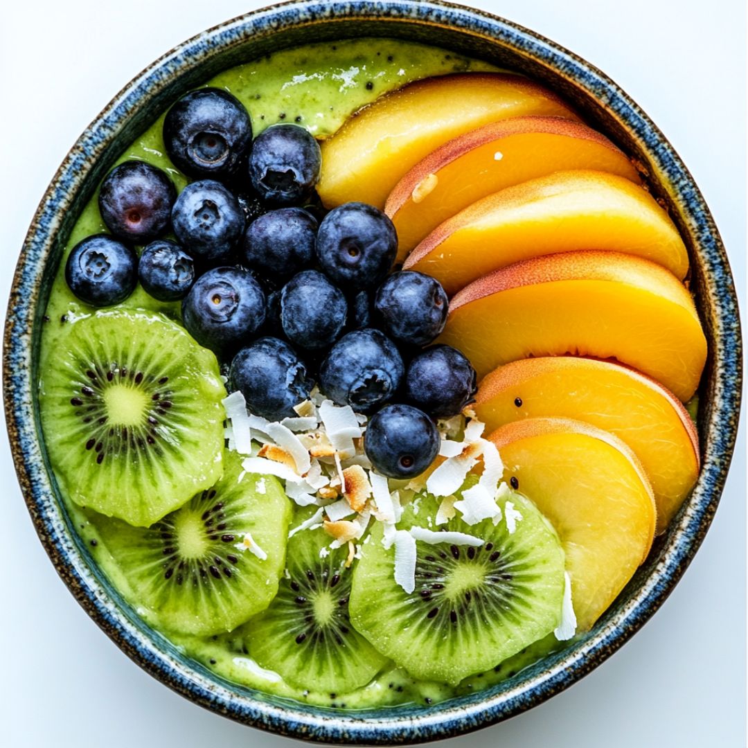 Matcha Bowl aux fruits : Un début de journée sain et coloré Image