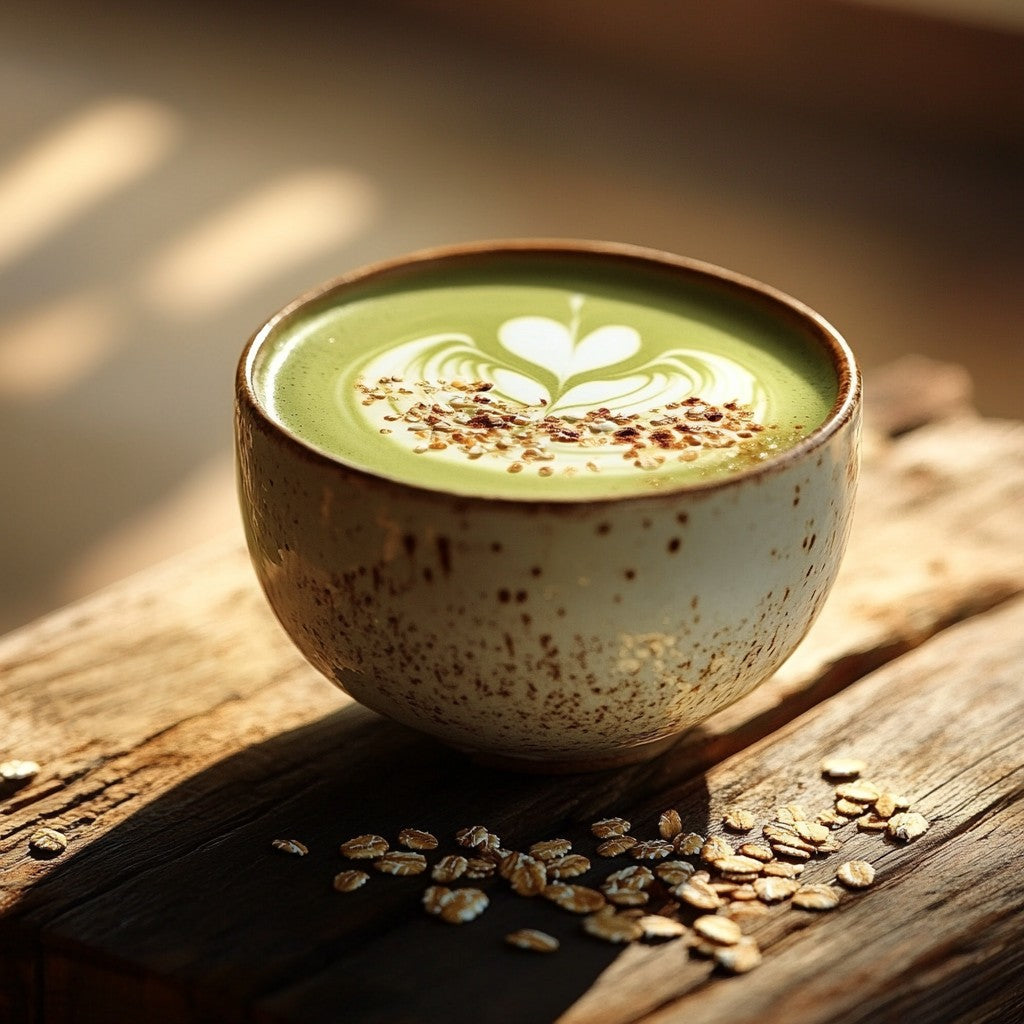matcha latte lait avoine Image