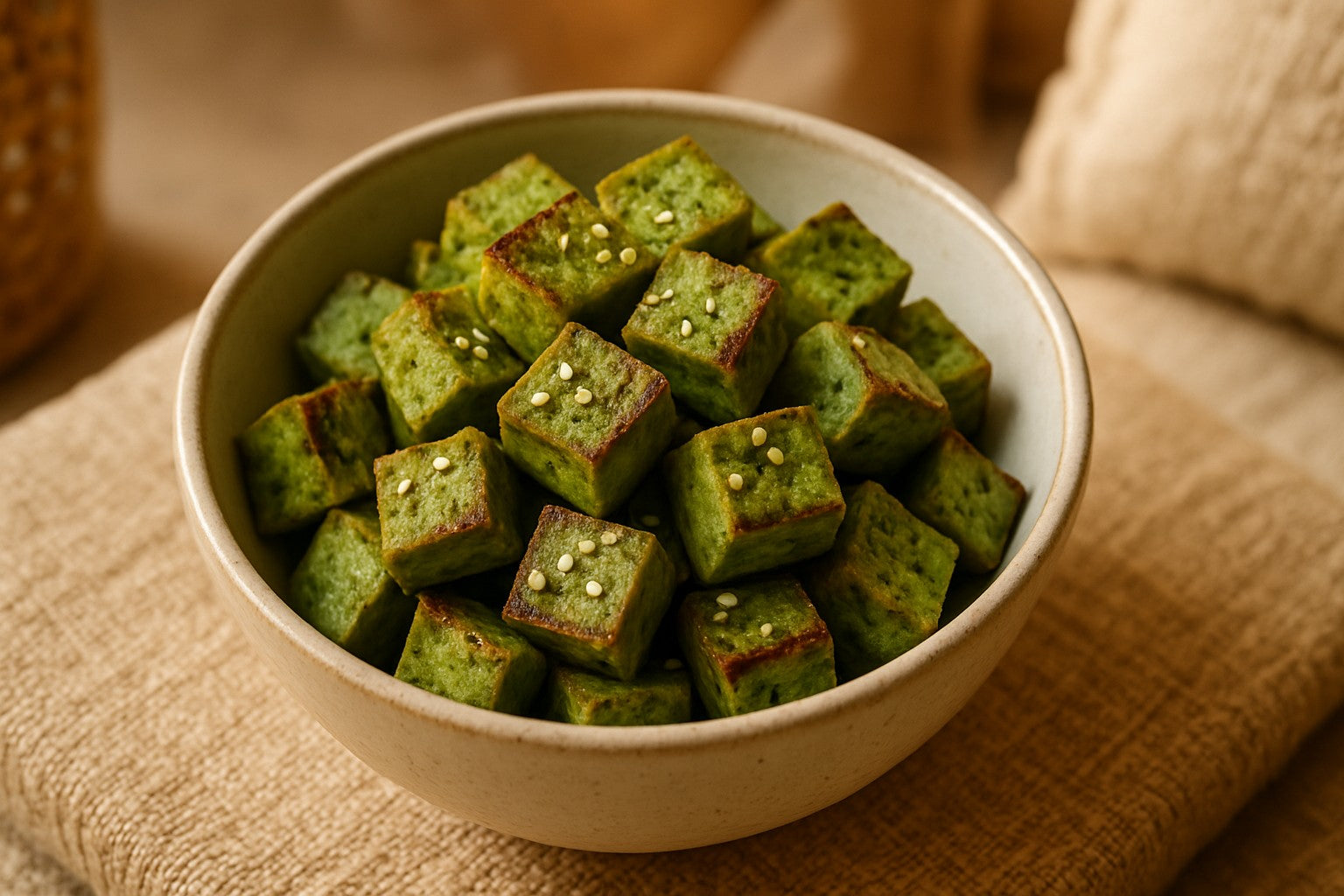 Tofu grillé au matcha et sésame Image