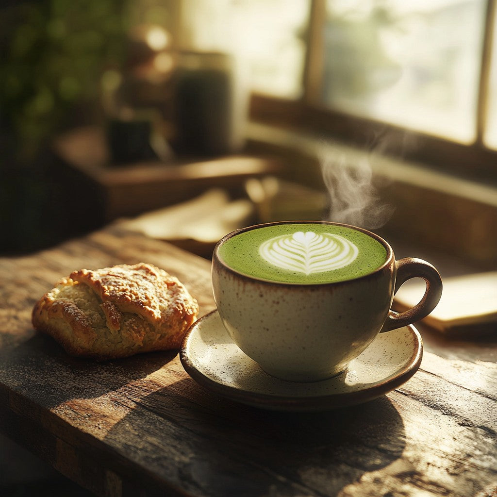 Matcha Latte au Lait d’Épeautre Immagine