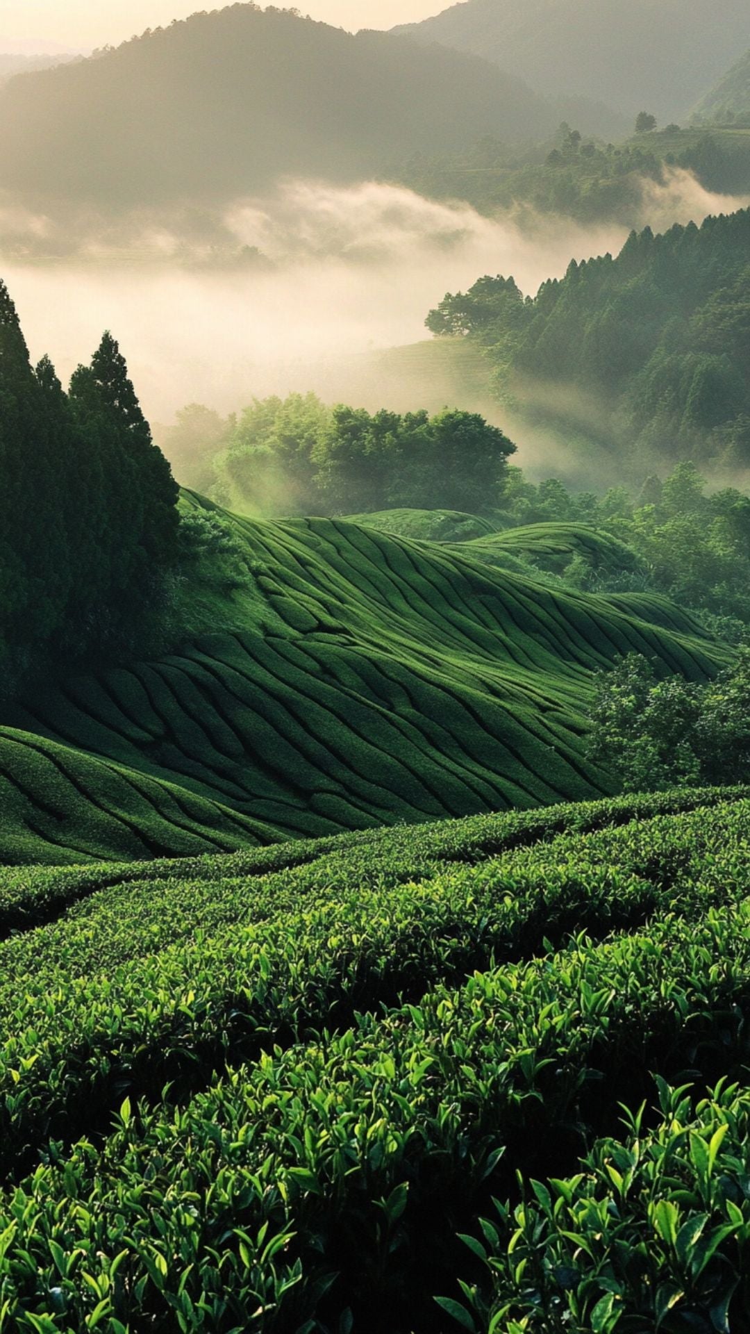 Piantagione di tè a Kagoshima, in Giappone, da cui proviene il nostro matcha biologico