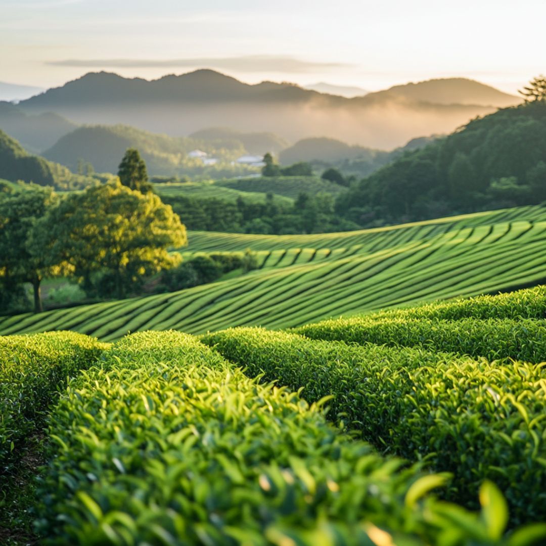 plaine de thé matcha Image